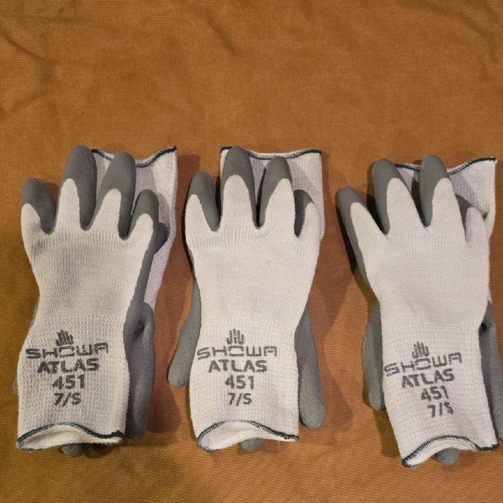 Showa Atlas 451 Gray Work Gloves